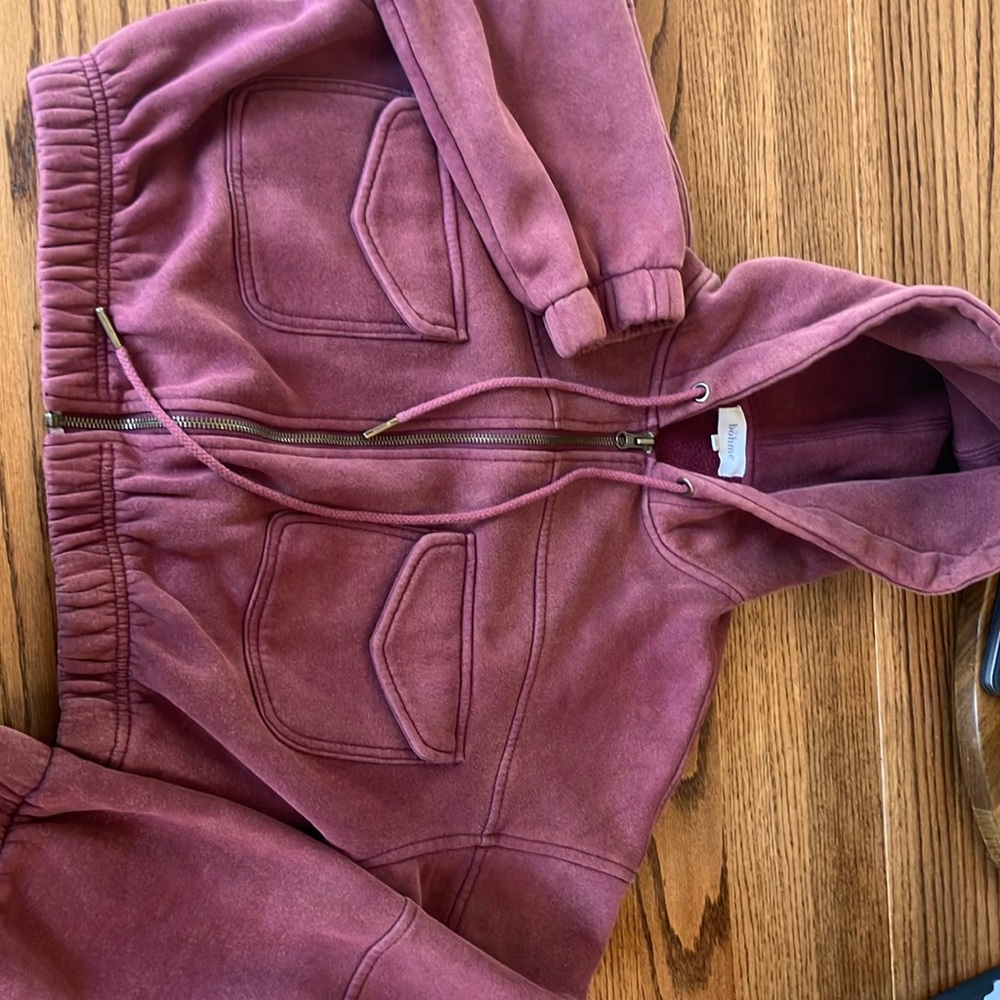 Böhme maroon puffer jacket